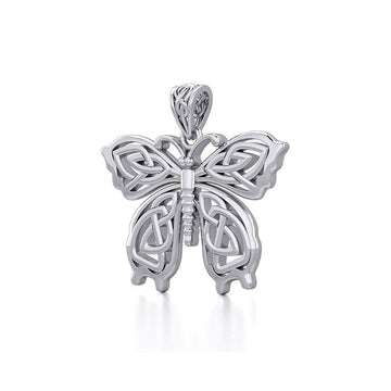 Celtic Butterfly Silver Pendant TPD5688 - Jewelry